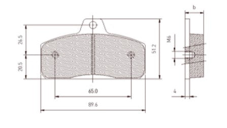 Brake Pad Set - Birel 5011.S