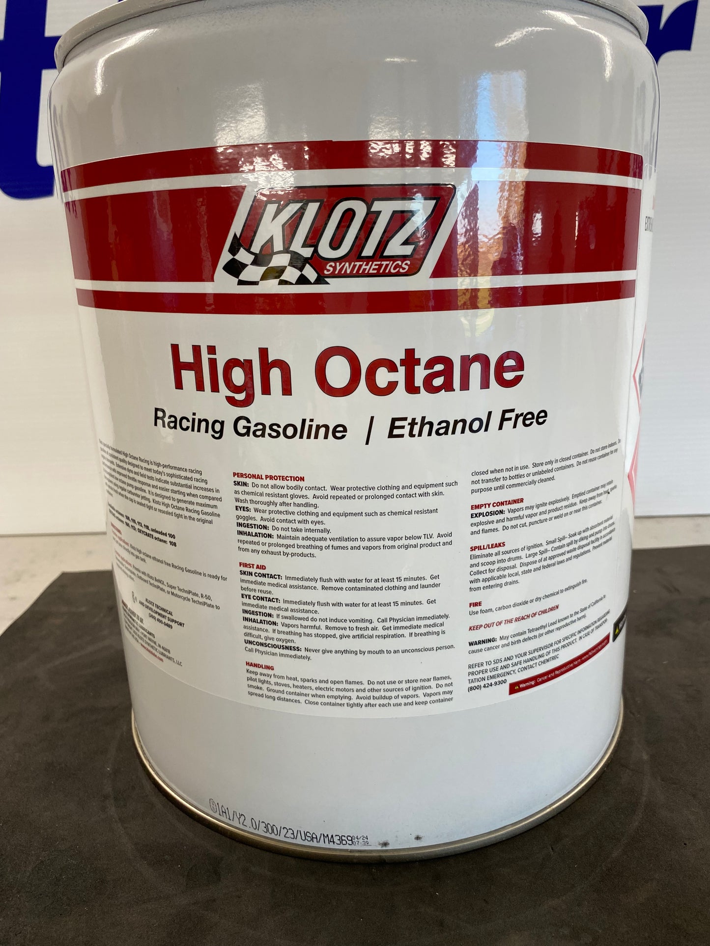 110 High Octane Leaded Racing Gasoline (Local pickup- NO SHIPPING)