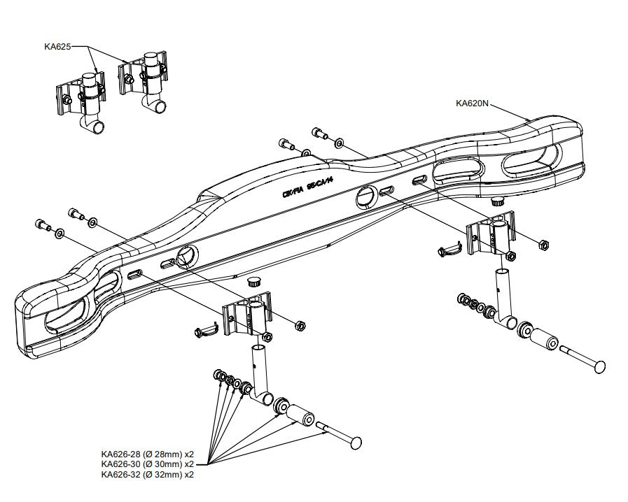 Rear Bumper Mounting Kit - Righetti Ridolfi