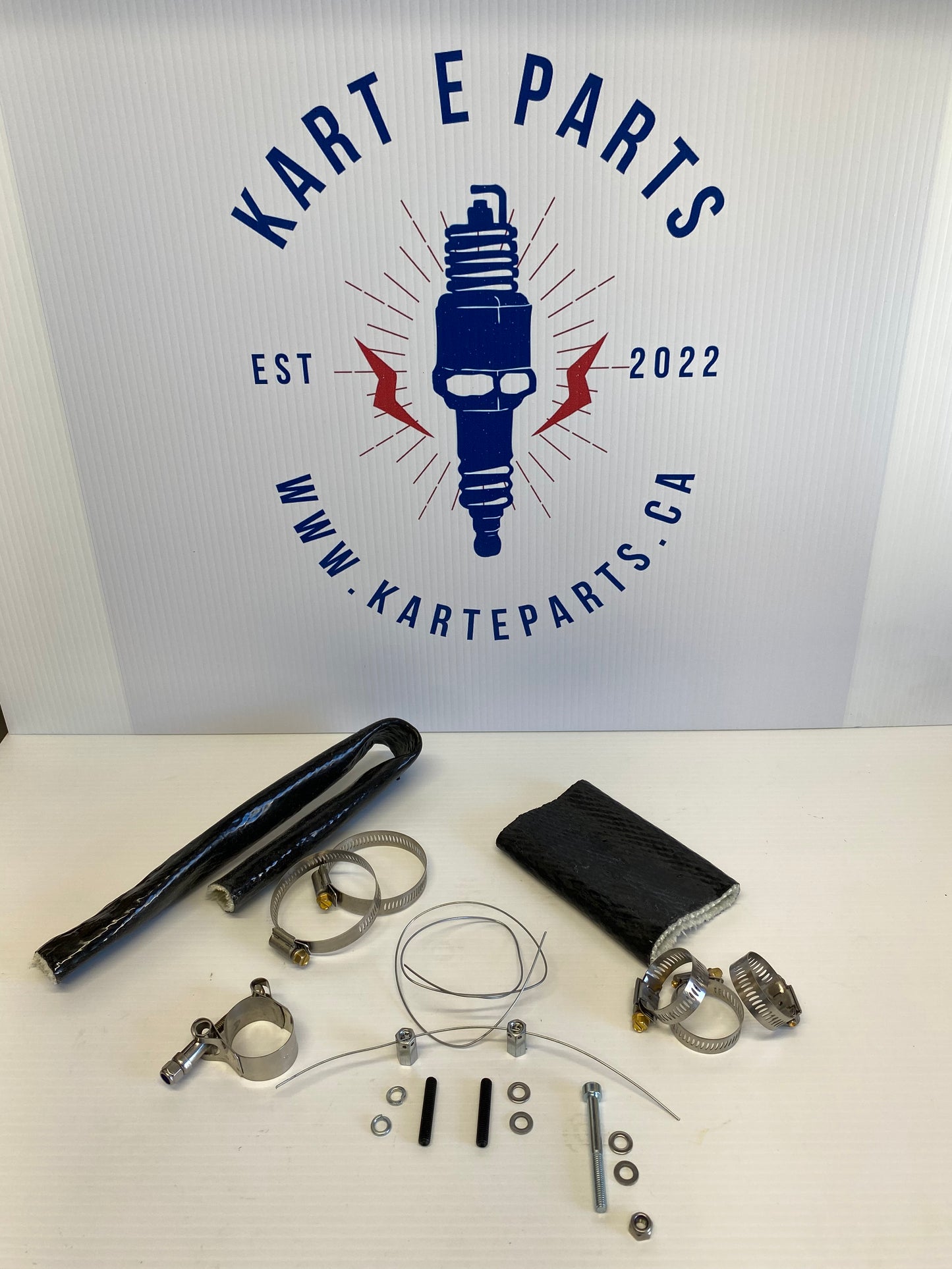 Pipe and Silencer Kit- (Lined Sleeve, Clamps, Head Studs and Hardware)