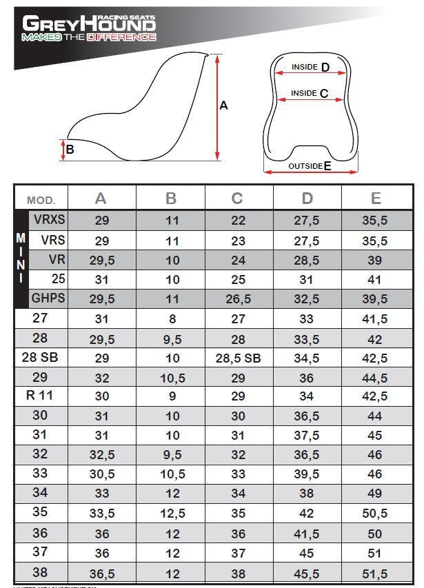 GreyHound Viper Seats